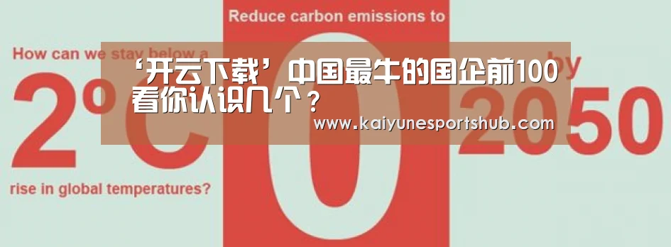 ‘开云下载’中国最牛的国企前100 看你认识几个?(图4) 开云地址